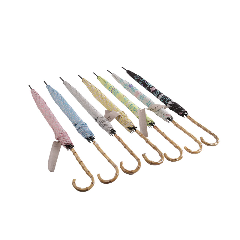 Omkostningseffektiv Pongee med UV-belagt lige paraply-0E6B0106