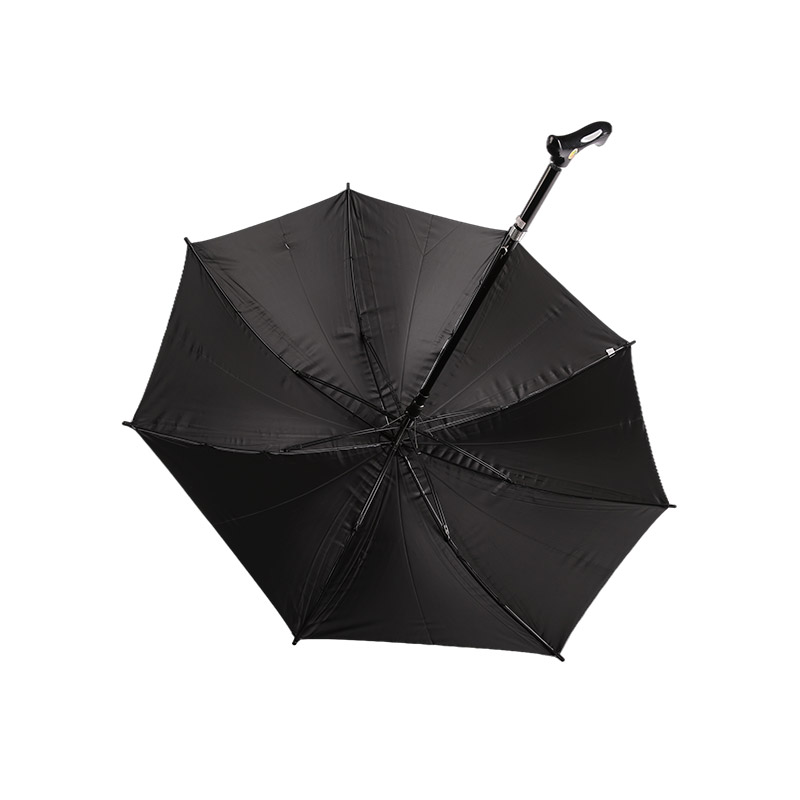 Stærk vind- og vandtæt pongee med sølvbelagt lige paraply-0E6B0223