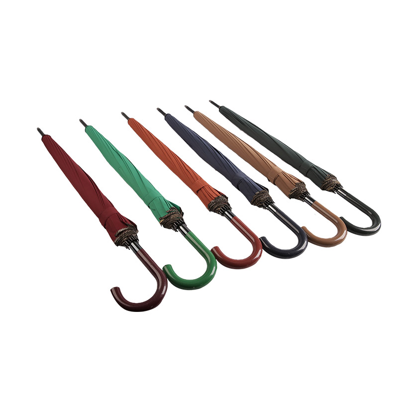 Robust og pålidelig Pongee Straight paraply-0E6B0295