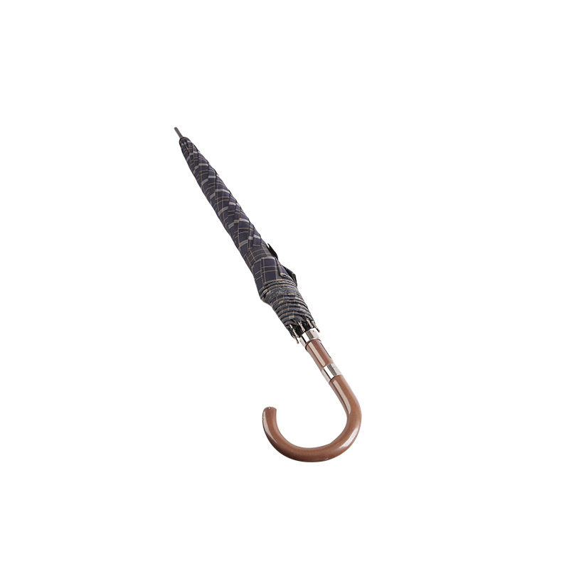 Let og velegnet til mænd Pongee Straight paraply-0E6B0362