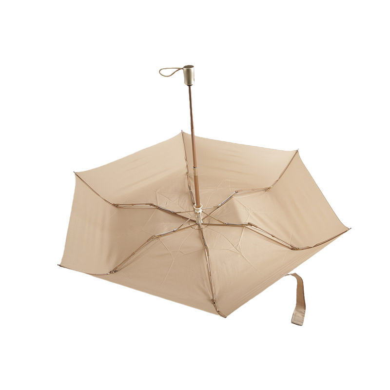 Abrikos Atmosphere Pongee Tredobbelt paraply-0E6B0465