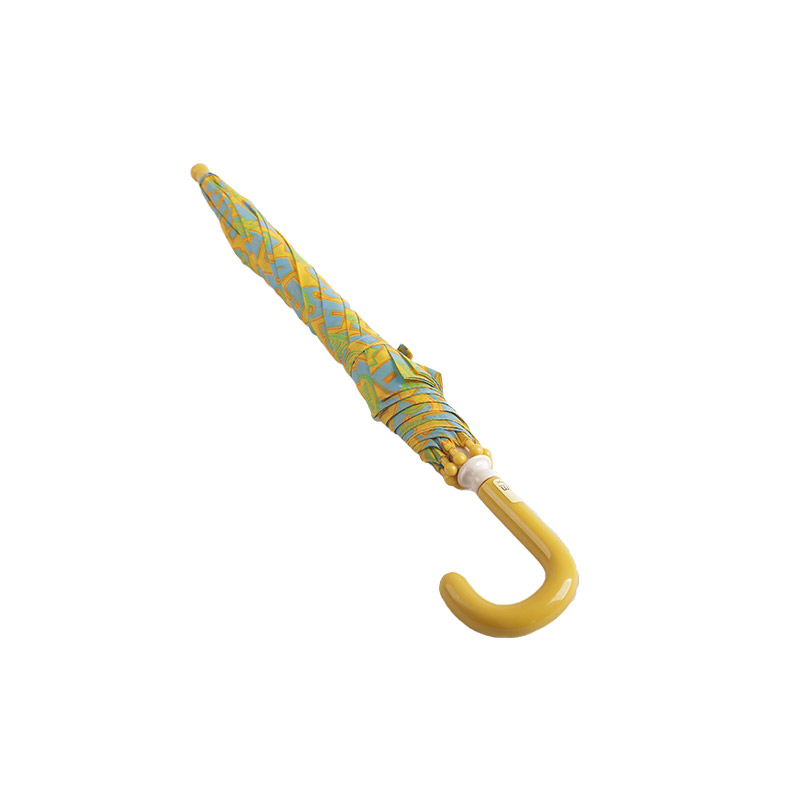 Gul alfabet farveblok Pongee børn paraply-0E6B0570