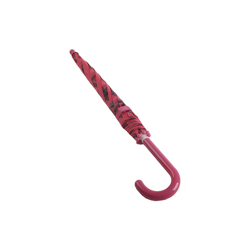 Stribet lyserød killing børn paraply-0E6B0625